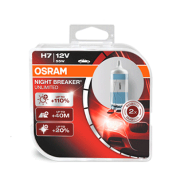 Галогеновые лампы Osram Night Breaker Unlimited H7